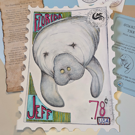 Jeff the Manatee: The Heart of The Tidal Hue Project™️ (Holiday Edition)